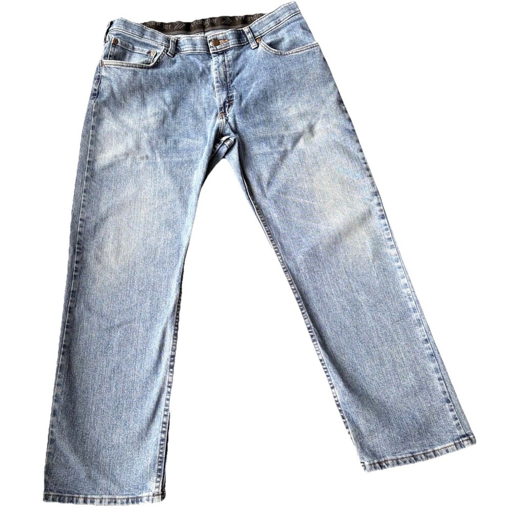 Vintage Wrangler Regular Fit Straight Leg Jeans Mens 36x29 Faded 90s Y2K Denim